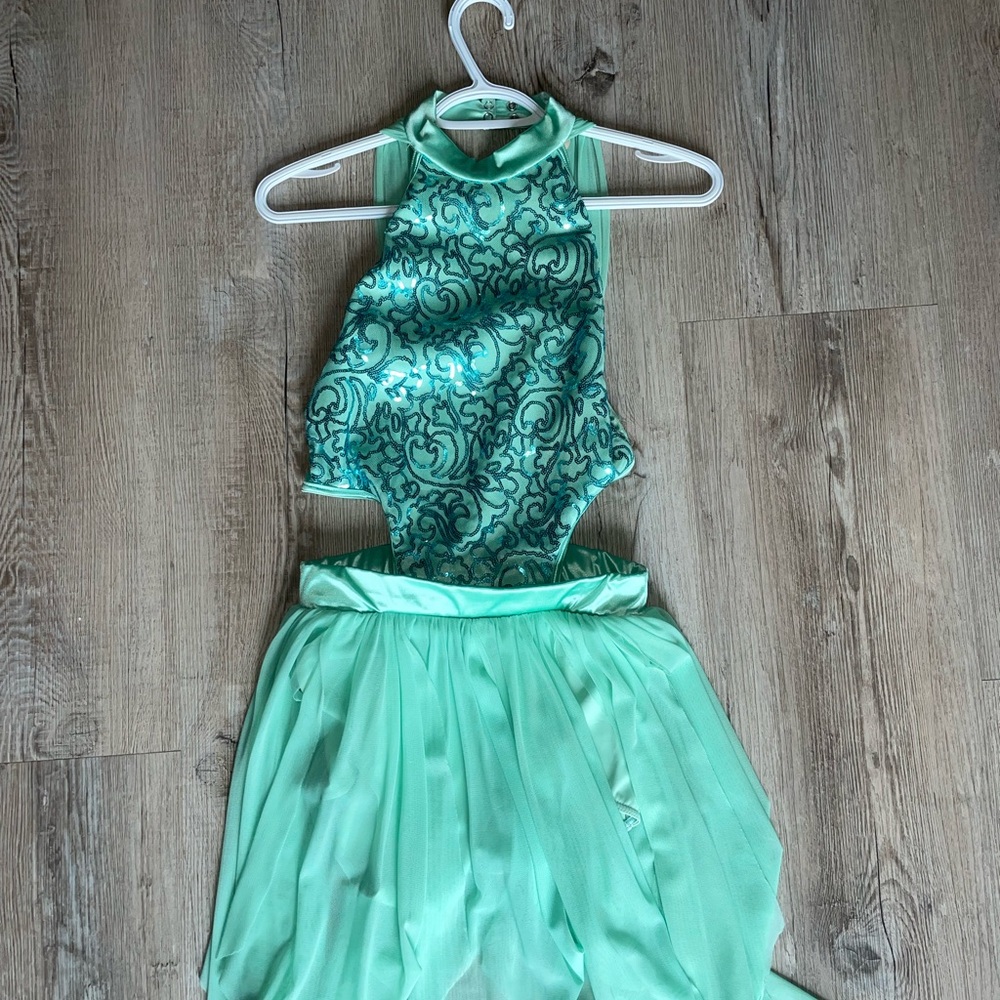 Teal One-Piece Dress with Built in Shorts